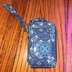 Vera Bradley Blue/Green Wallet Wristlet